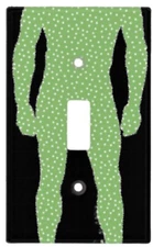 Man Posing Light Switch Cover