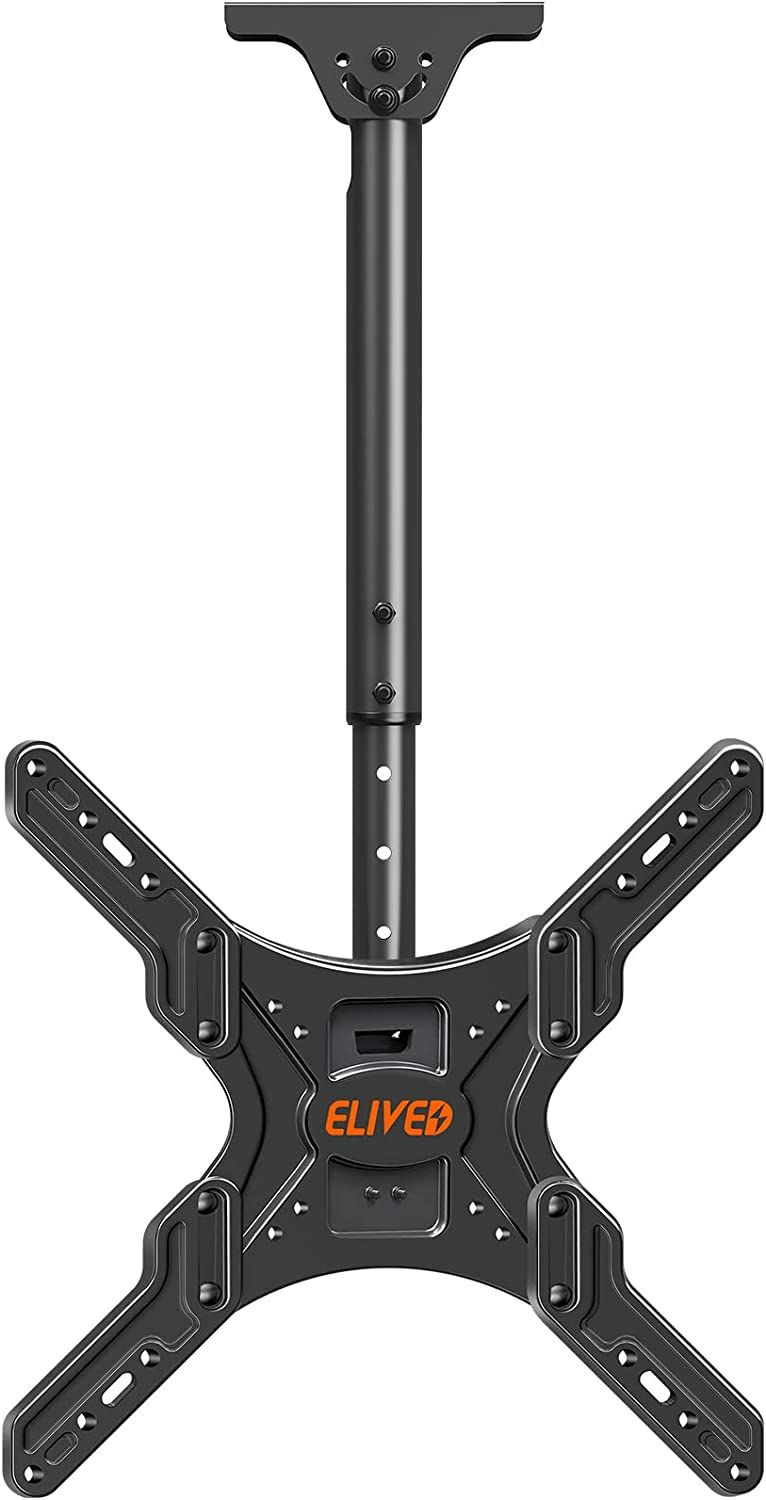 ELIVED Ceiling TV Mount Fits Most 26-65 Inch LED, LCD OLED Flat Screen Black