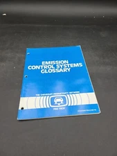 CHEVROLET PRO TECH EMISSION CONTROL SYSTEM GLOSSARY GUIDE MANUAL BOOK 