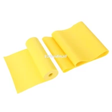 Yellow Flat Rubber Band Slingshot Training Hunting Game Use Length 1m Width 15cm
