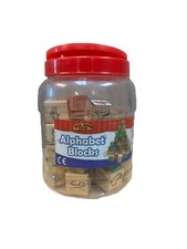 Alphabet And Number Blocks Real Wood 35 Blocks