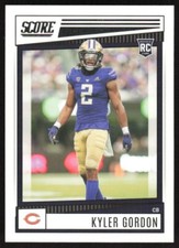 2022 Score Kyler Gordon RC #349 Chicago Bears