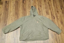 Carhartt Jacket Mens 4XL Brown Sandstone Sherpa Lined Sierra Detroit J141 LBR