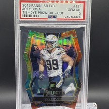 2016 Panini Select Joey Bosa Premier Level Die-Cut #181 Tie-Dye /25 (RC) PSA 10!