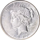 1927 $1 Peace Silver Dollar ~ AU Details