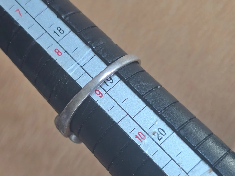 Anillo Nudo Plata Celta 925 Granate Esterlina Redondo Joyería Trinidad Talla 9 Foto 4 de 4