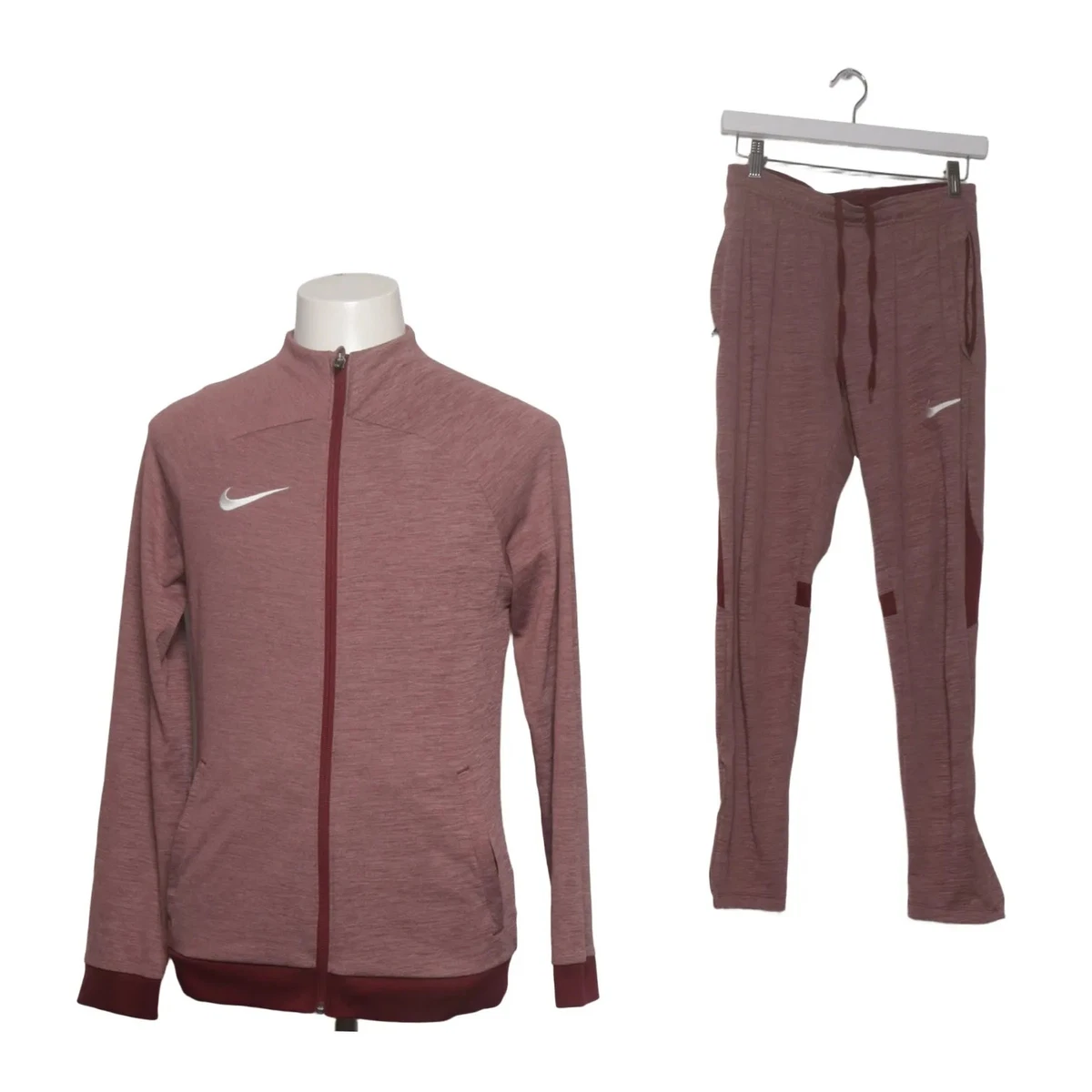 Nike, Trainingsset, Größe: S, Polyester, Rot, Einfarbig #fYz