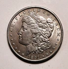 1891 P Morgan Silver Dollar Nice AU
