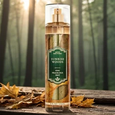 Bath & Body Works Sunrise Woods Fine Fragrance Body Mist Spray 8 oz New
