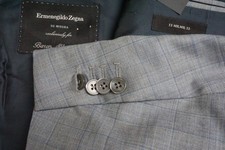 Ermenegildo Zegna 15milmil15 Milano Current Purple Plaid Wool Sport Coat 54L