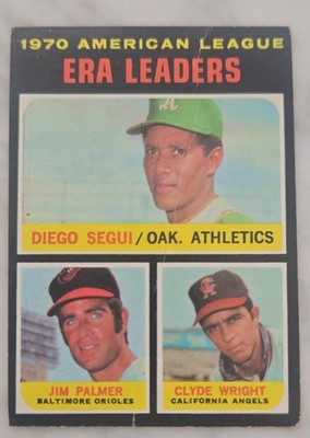 1971 Topps - League Leaders Jim Palmer, Clyde Wright, Diego Segui #67
