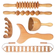 Kit Maderoterapia Masajes con Maderoterapia, Esculpir el Cuerpo y Anticelulítico