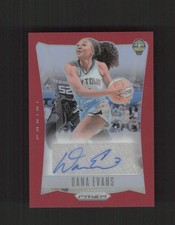 2024 Panini Prizm WNBA Dana Evans Throwback Signatures Red /99 AUTO