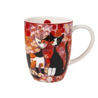 Rosina Wachtmeister Becher Prato Fiorito Colorato Katzen 400Ml Porzellan Goebel