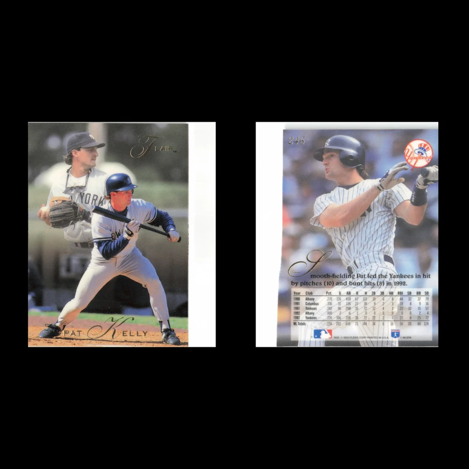 Pat Kelly #246 1993 Flair New York Yankees Baseball Card MLB NM - Image 3 of 3