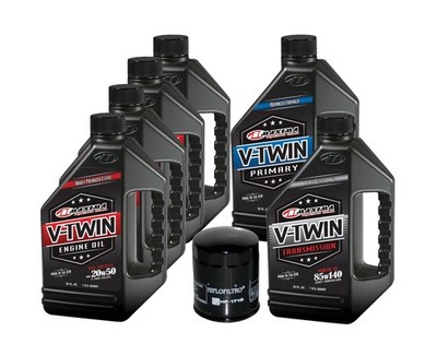 MaxHiflo VTTOCK12 Complete Engine Oil Change Kit for V-Twin Full Synthetic Ha...