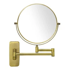 8-Inch Double-Sided Wall Mount Makeup Mirrors with 10x Magnification Bathroom...