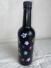 Upcycled Hand Painted Wine Bottle 