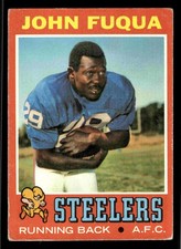 1971 Topps John Fuqua RC #76 - Pittsburgh Steelers