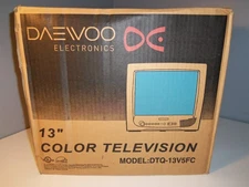 NEW Daewoo 13" TV CRT DTQ-13V5FC Color Television