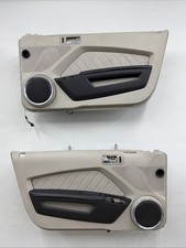 2010-2014 Ford Mustang Door Panels Creme Pair Lh Rh Premium Leather Oem Shaker