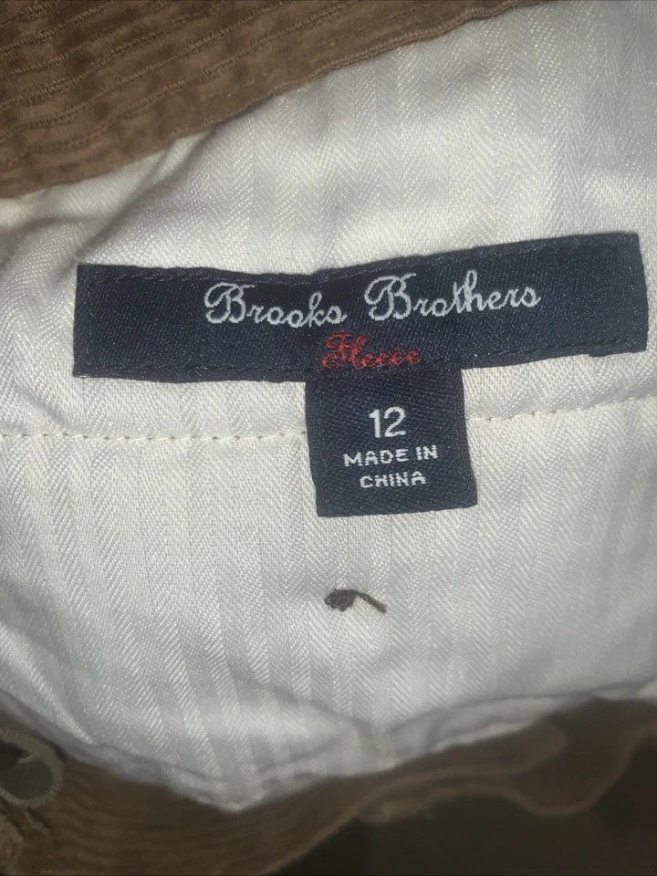 Pantalones Brooks Brothers Niños 12 Pantalones de Pana Tostados Pierna Recta Preppy Academia Foto 2 de 3
