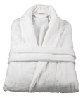 Medium Size Plain White Bathrobe Bath Robe 100% Cotton Terry Towelling 400gsm