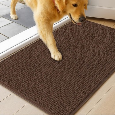 MudGuard Mat  Dog Door Mat for Muddy Paws, Super Absorbent Microfiber, Non-Sli