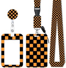 ID Badge Holder with Retractable Lanyard, Badge Holders Reel with 360 Degrees