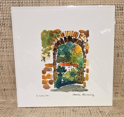 Hawaii Hawaiian '' E Komo Mai '' Rosalie Prussing Print 