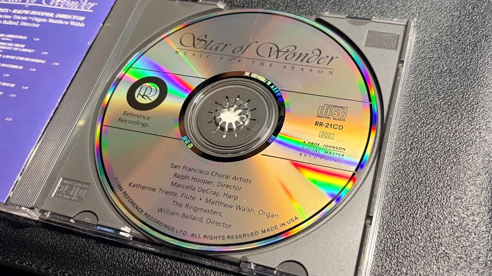 San Francisco Choral Artists - Star of Wonder CD 1986 Reference Recordings - Image 3 of 4