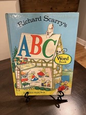 Vintage Richard Scarry  s ABC Word Book 1971 First Edition Hardcover Book 