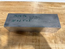 7075 T6 Aluminum Billet Stock 10 x 2.5 x 3 Block