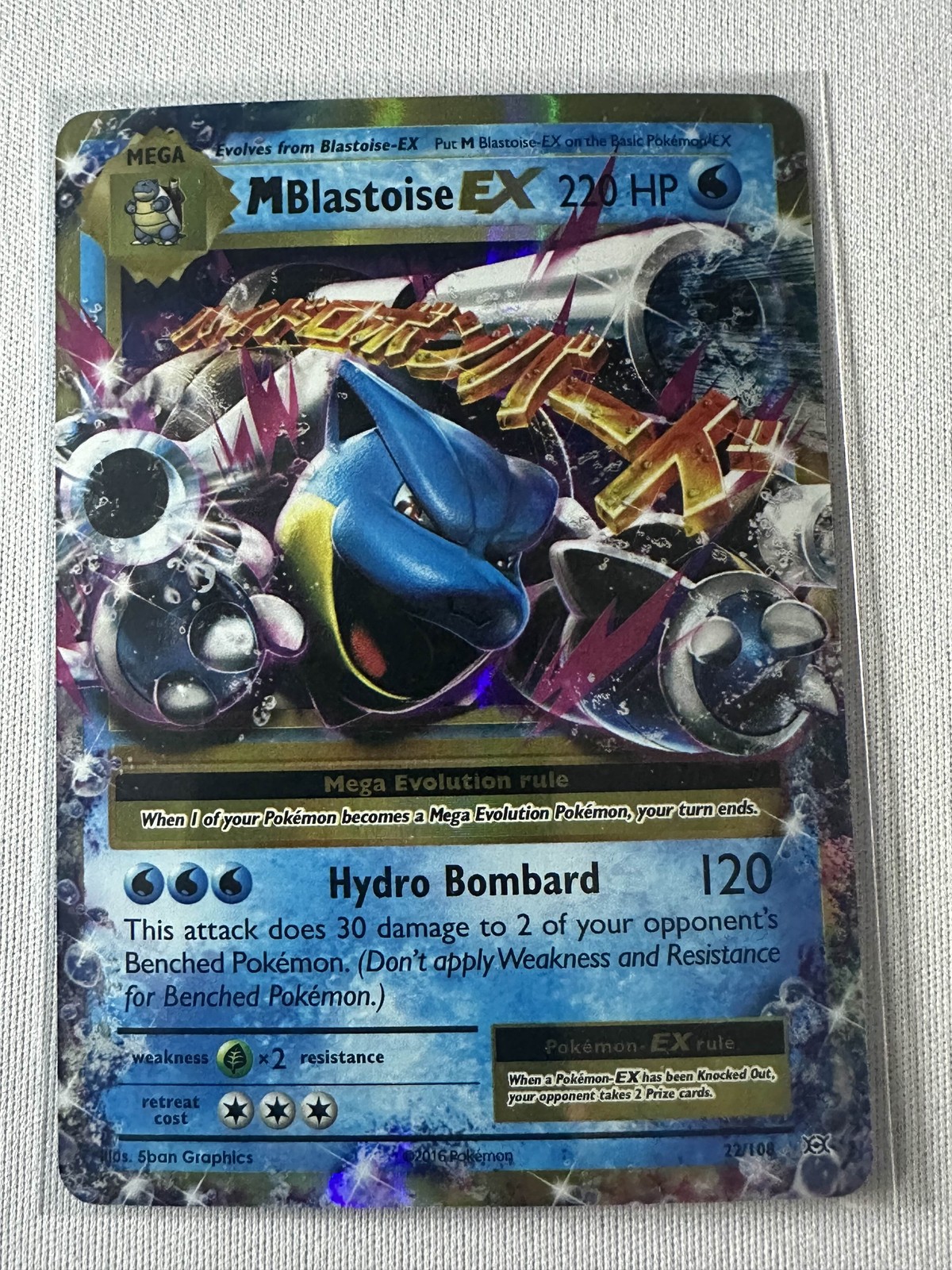 M Blastoise EX Ultra Rare XY - Evolutions 22/108 NM