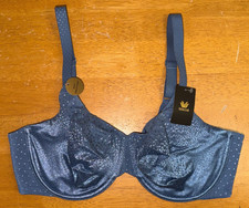 New WACOAL 855303 Back Appeal Underwire Bra 38DD Blue Horizon NWT