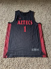 NEW Nike Air Jordan San Diego State Aztecs Basketball Jersey Men’s Medium Black