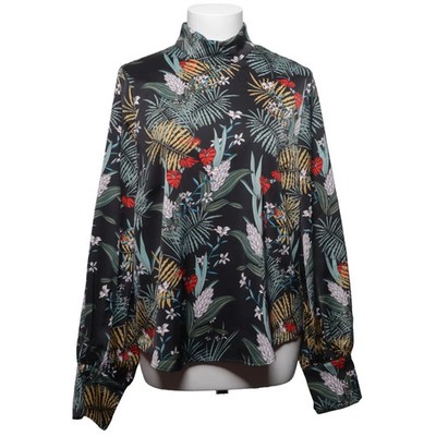 Gina Tricot, Bluse, Größe: 38, Schwarz/Mehrfarbig, Elasthan/Polyester #Eke