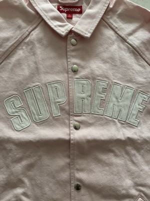 Size L - Supreme SS25 Arc Denim Coaches Jacket Light Pink