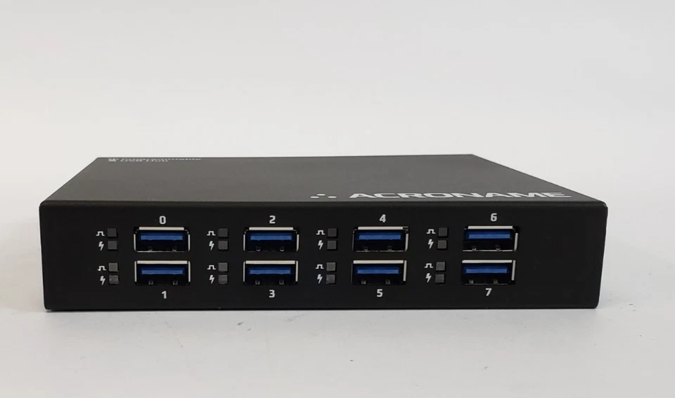 ACRONAME USBHUB-3+ PROGRAMMABLE INDUSTRIAL 8-PORT USB HUB (NO AC Adapter ) - Image 2 of 4