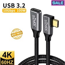 USB 3.1 Type-C Extension Cable USB-C Male to Female Charging 100W 4K 10Gbps Cord