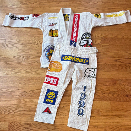 SYR Sports Division Jiu-Jitsu Gi Uniform Set White Jacket & Pants Size 1F