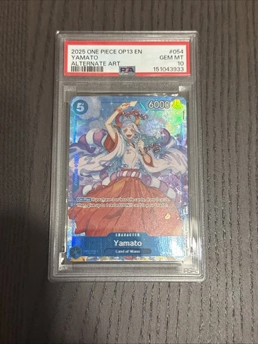 2025 ONE PIECE OP13-CARRYING ON HIS WILL ALTERNATE ART #054 YAMATO PSA 10