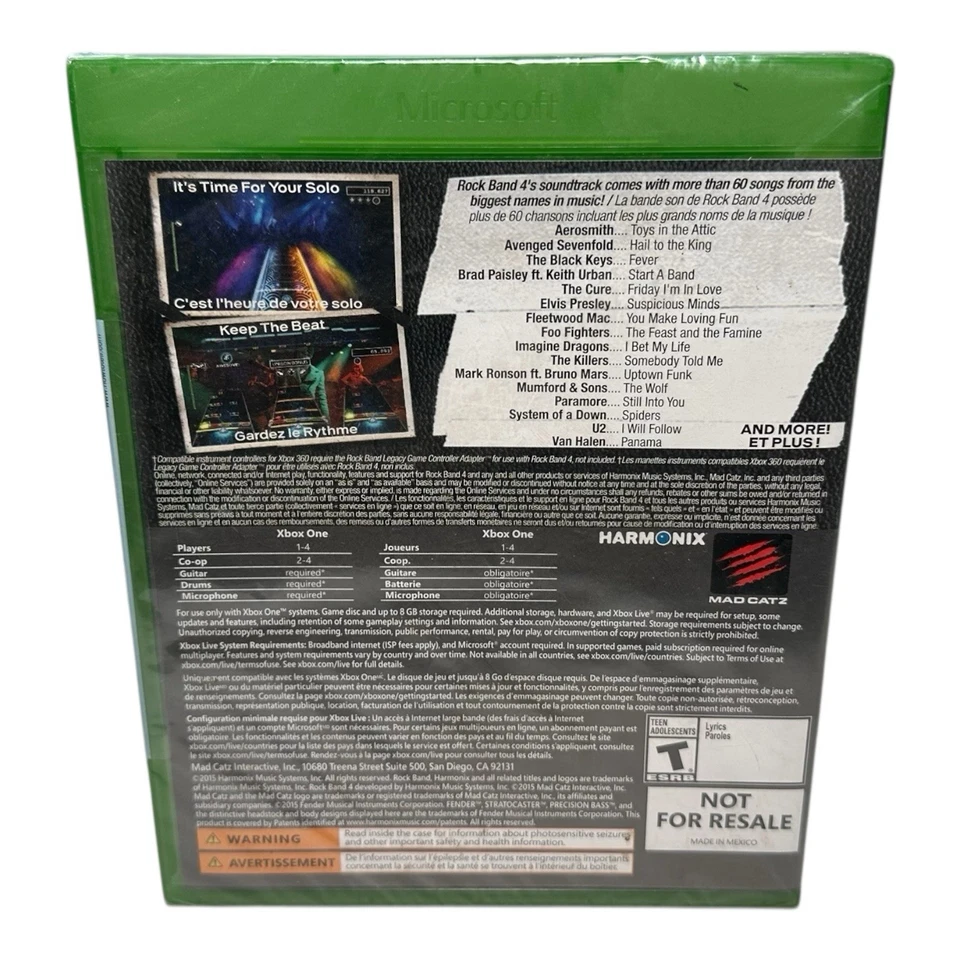 Brand New - Rock Band 4 (Microsoft Xbox One 2015) Sealed Music Video Game - Image 2 of 4