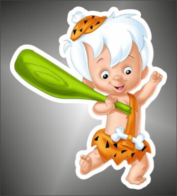 Aufkleber   DIE FLINTSTONES  CARTOON   Sticker ''Freiform - Decal''  