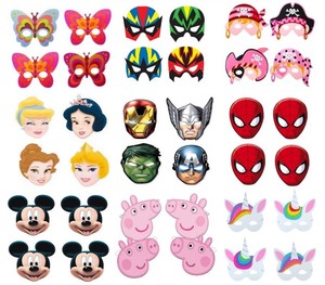 MINNIE MOUSE DRESS UP CARD MASKS 24 FANCY DRESS PARTY BAG FILLERS FACE MASK MINNIE MOUSE DRESS UP CARD MASKS 24 FANCY DRESS PARTY BAG FILLERS FACE MASK