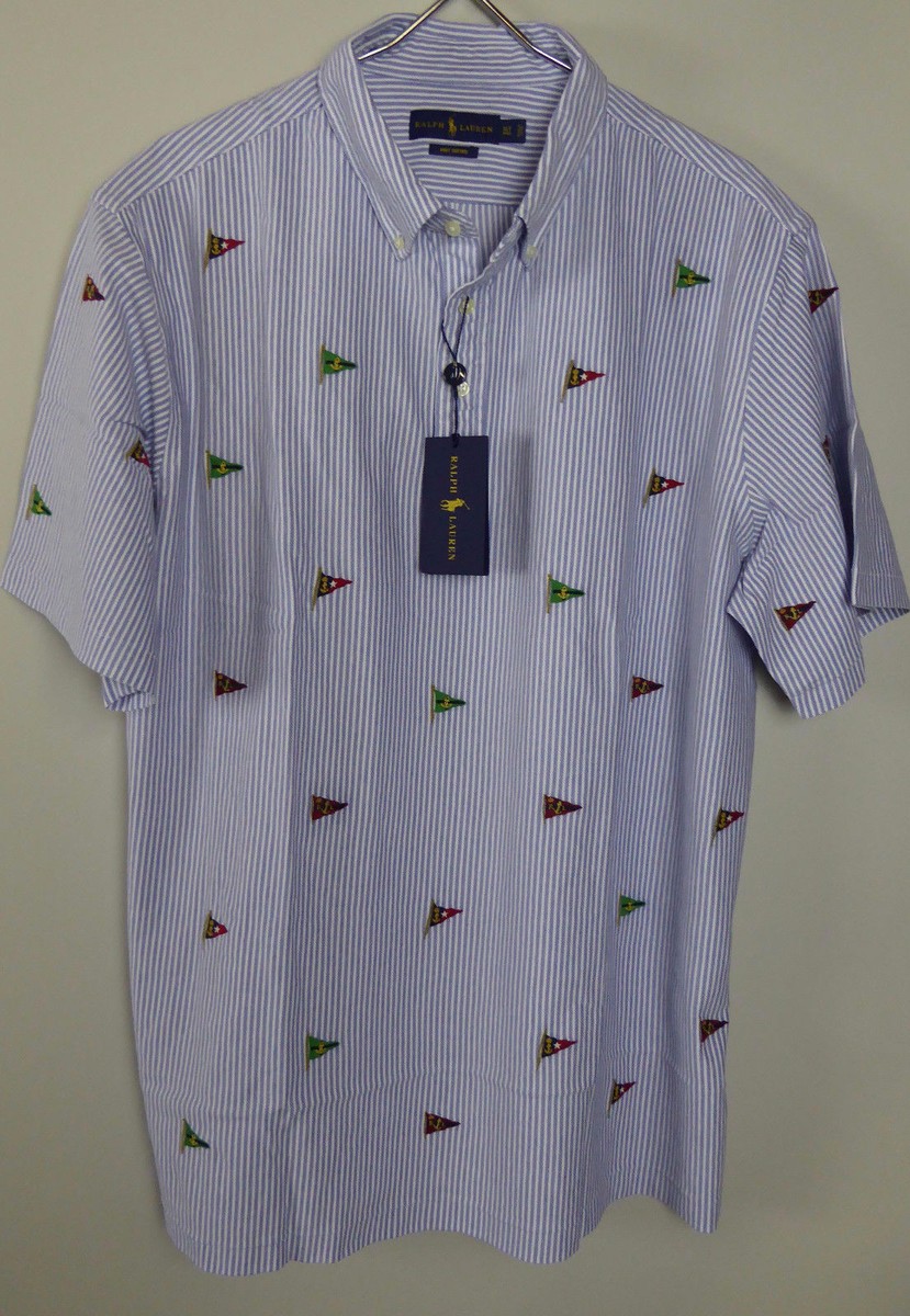 Polo Ralph Lauren SS Knit Oxford Hampton Polo Shirt $98-125 NWT