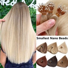 CLEARANCE Nano Ring 100 Human Remy Hair Extensions Micro Loop Beads I Tips 200G