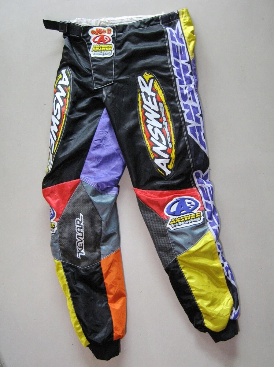 Vintage Answer Racing Edge 3 Motocross Pants Size 30 '90 jt fox axo