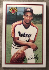 1989 Bowman Willie Ansley Baseball Card Rookie (RC) #332 Astros High-Grade. rookie card picture