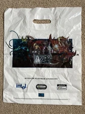 BLIZZARD BlizzCon 2005 Plastic Bag Sponsored Intel nVidia Microsoft 18" x 14.5"